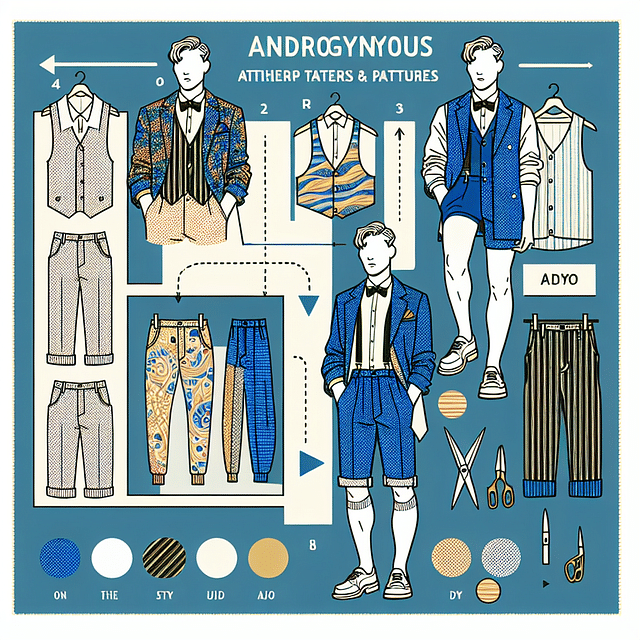 mixing patterns and textures in androgynous fashion
