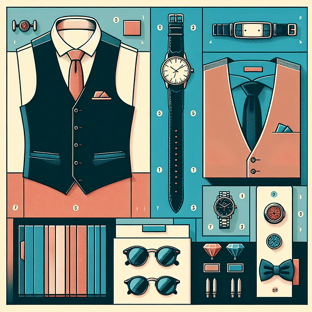 modern accessories with a vintage vest