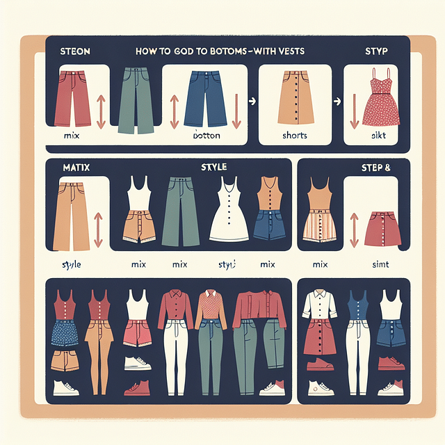 mix and match bottoms with fashion vests