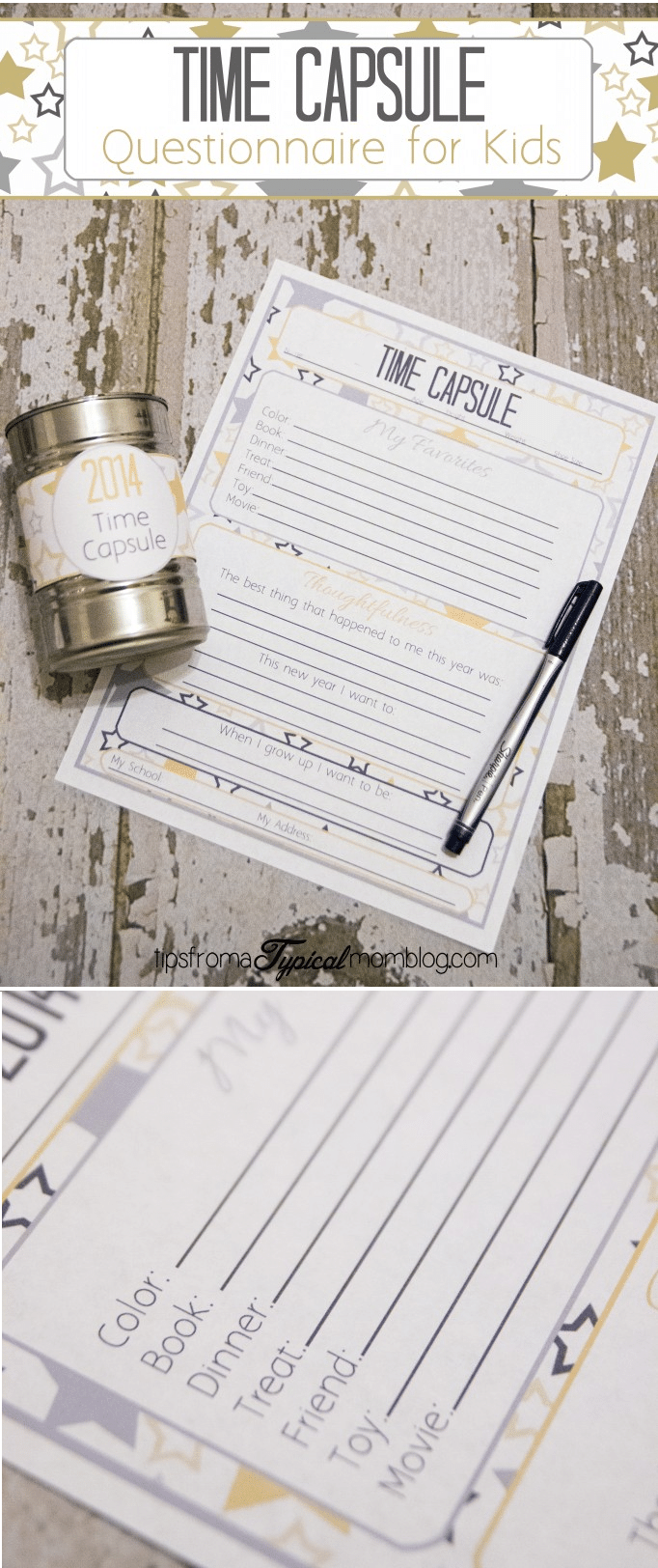 DIY family time capsule