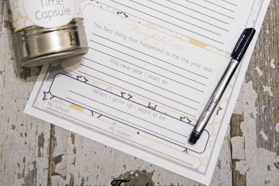 DIY family time capsule