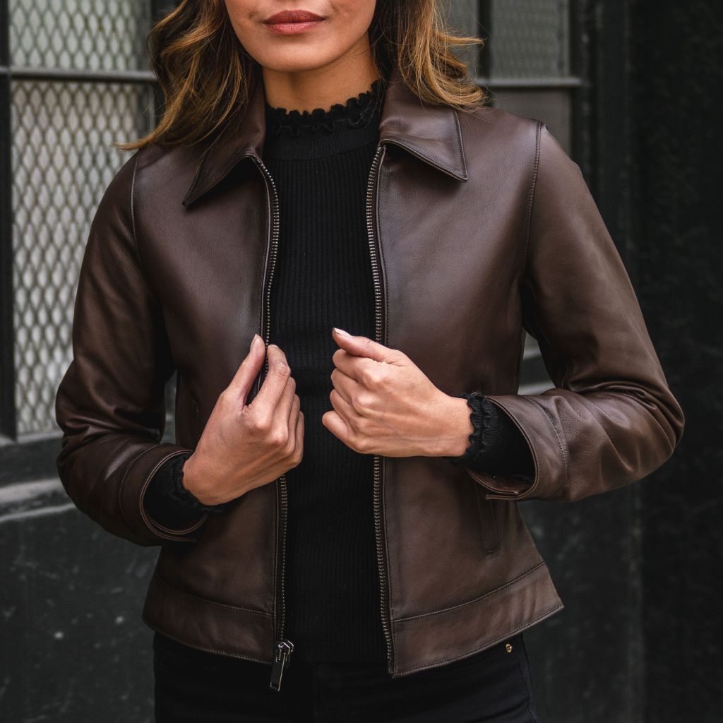 women's leather jacket