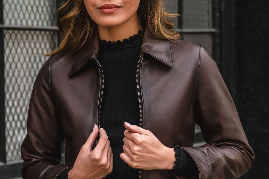 women's leather jacket