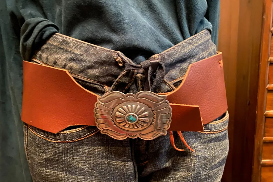 Wide Leather Belt