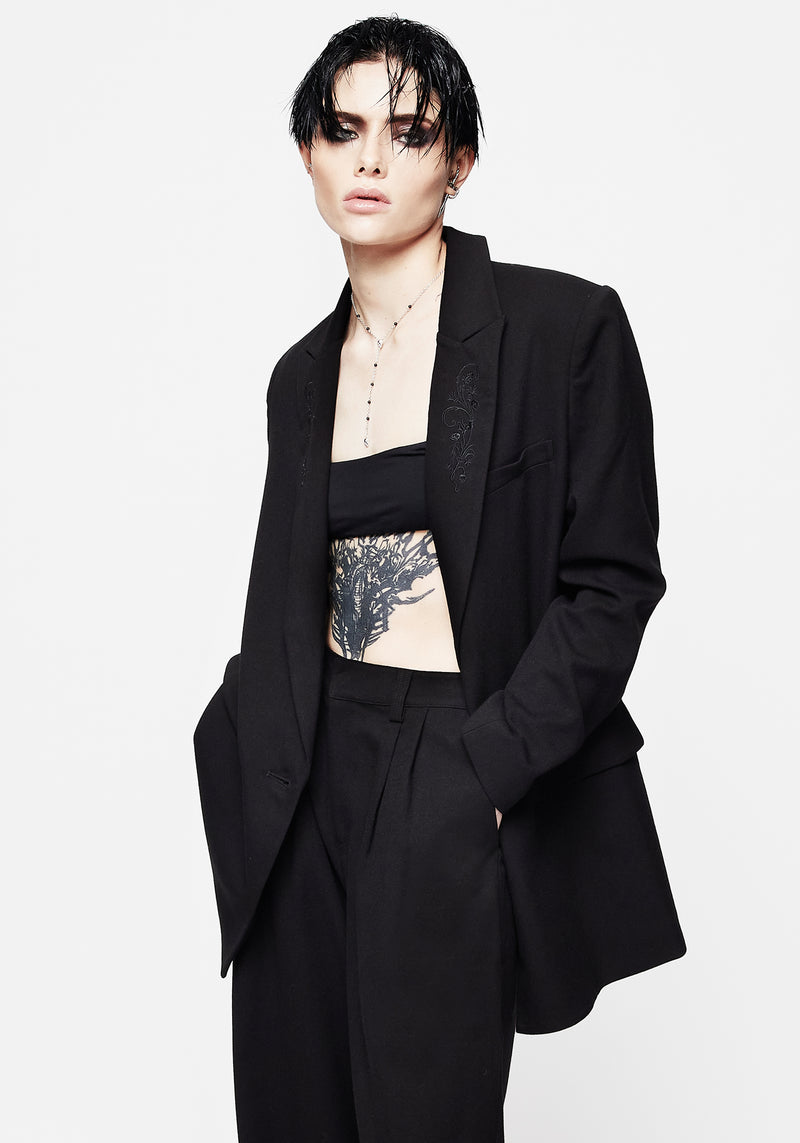 androgynous tailored blazer