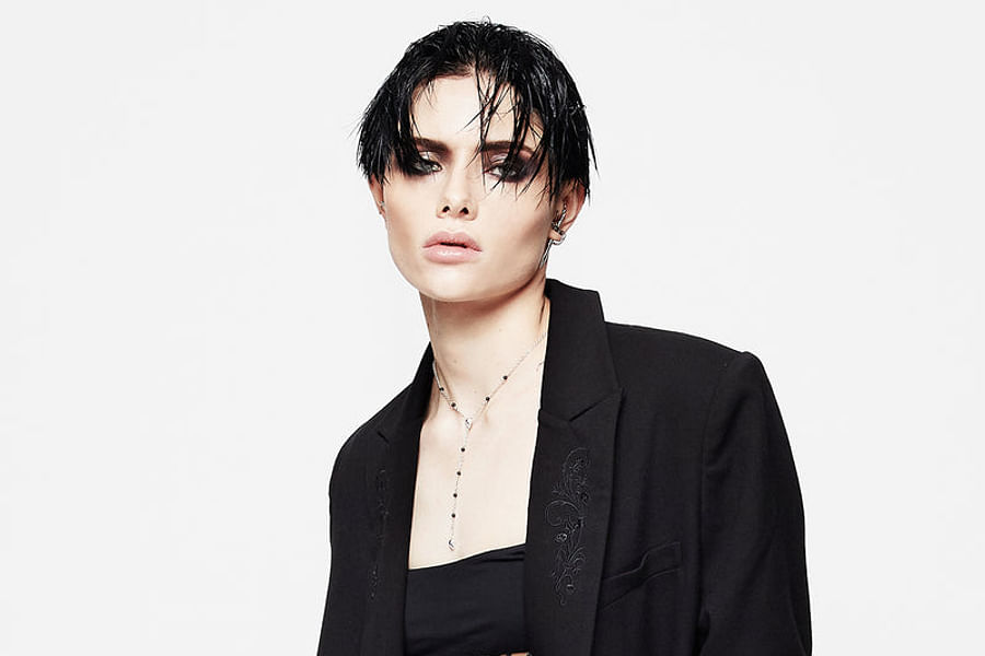 androgynous tailored blazer