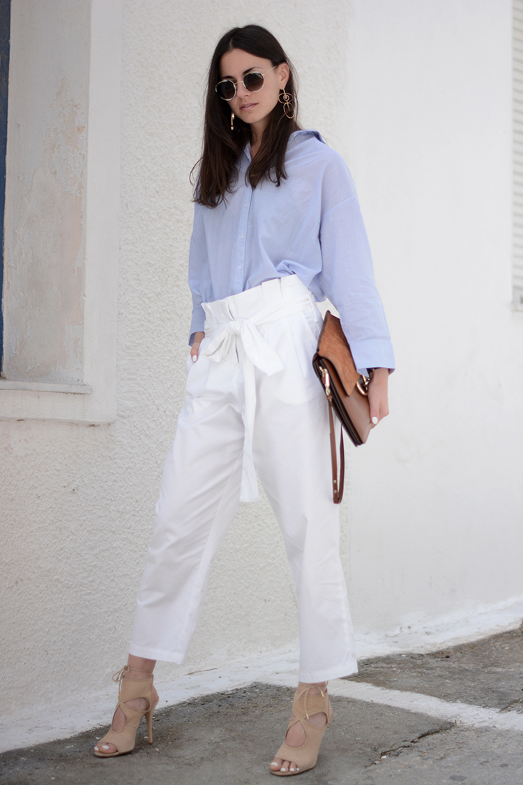 high-waisted trousers androgynous