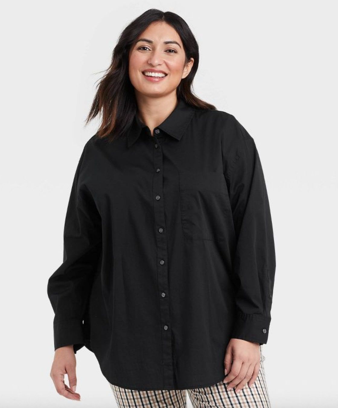 oversized button-up shirt