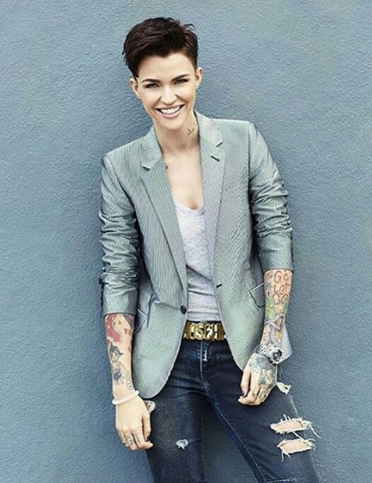 Ruby Rose androgynous style