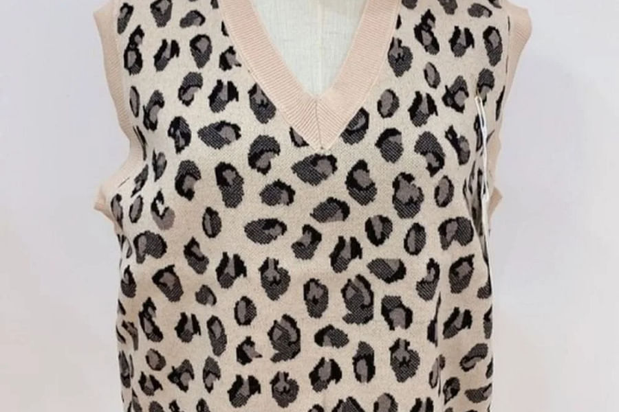 animal print women's vest