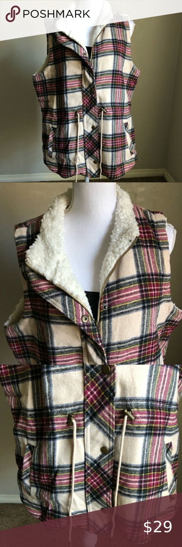 checkered women's fashion vest