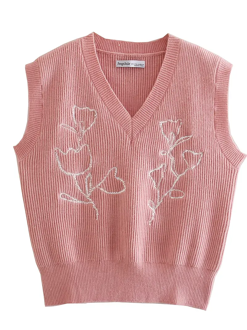 floral print women's fashion vest