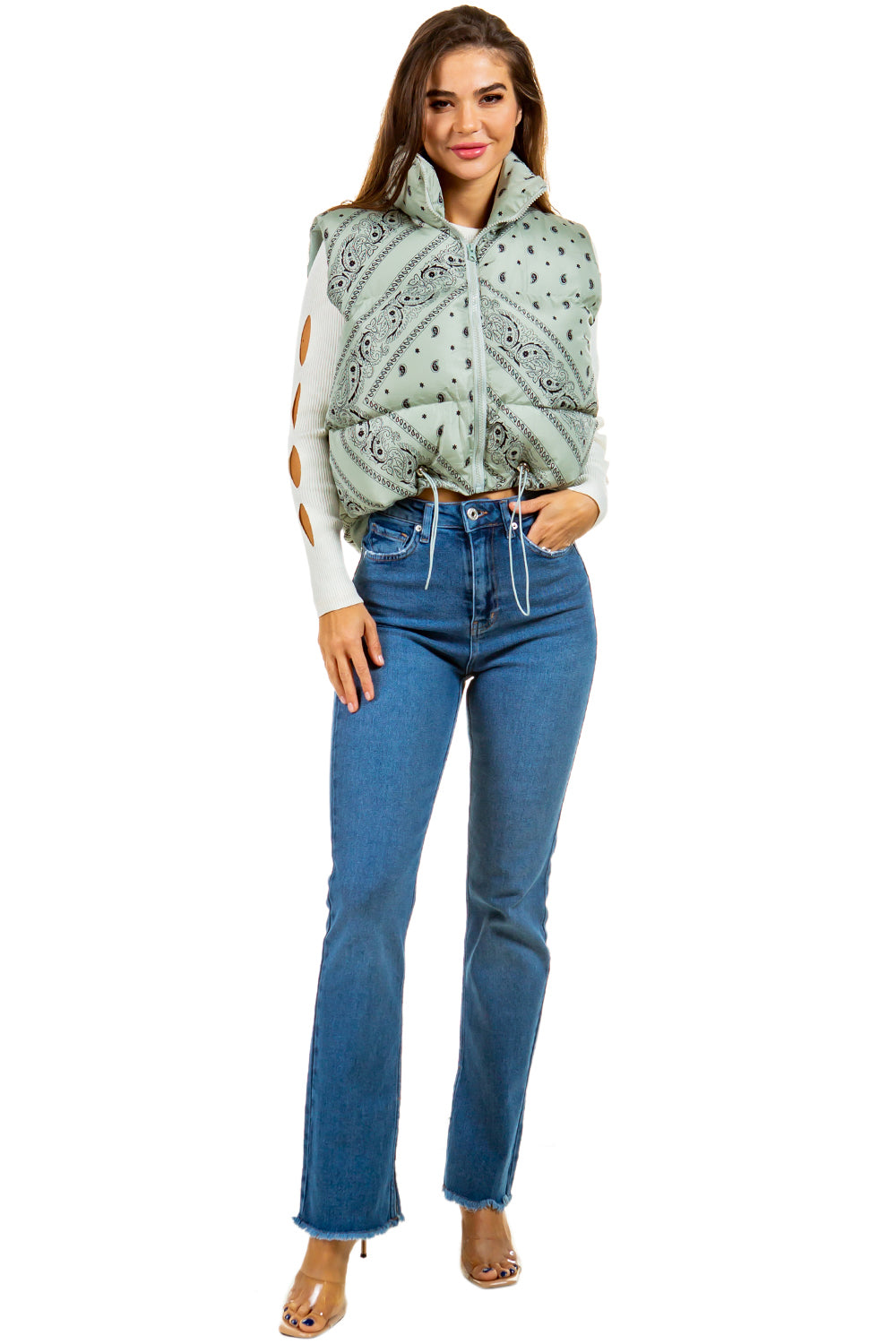 paisley women's fashion vest