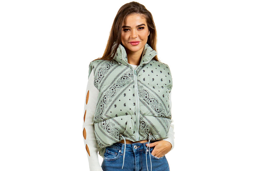 paisley women's fashion vest