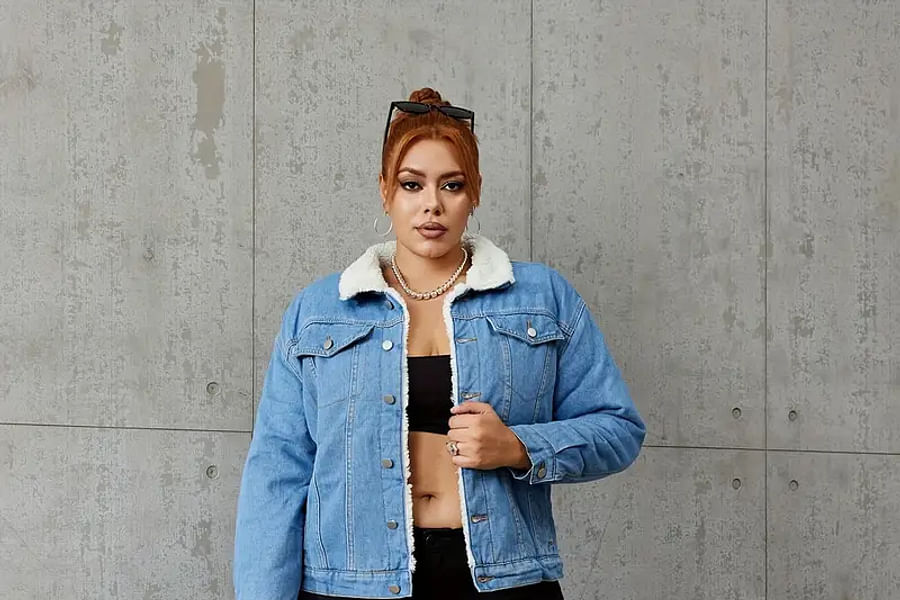 women's casual denim vest