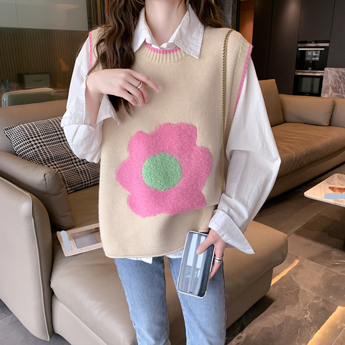 women's knitted fashion vest
