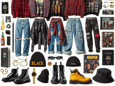 From Flannels to Ripped Jeans: A Comprehensive Guide to 90s Grunge and Hip Hop Crossover Fashion