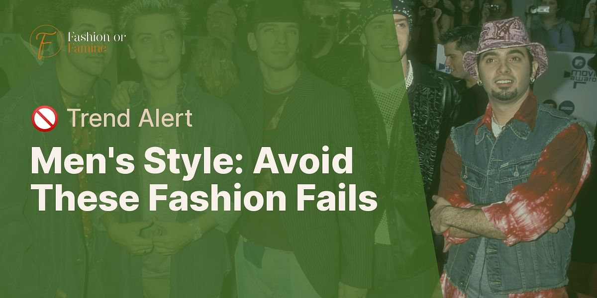 What are the worst fashion trends for men's style right now?