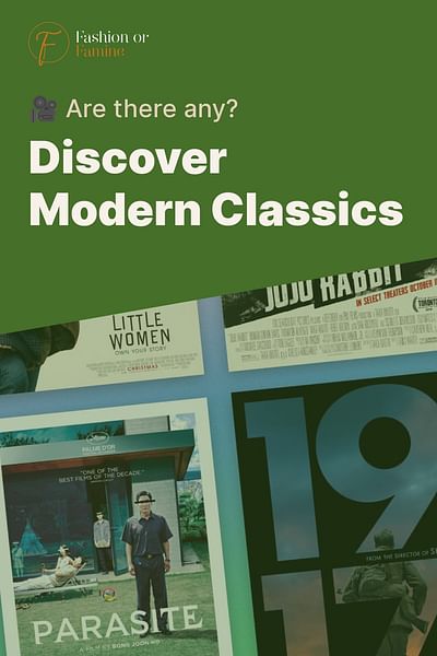 Discover Modern Classics - 🎥 Are there any?