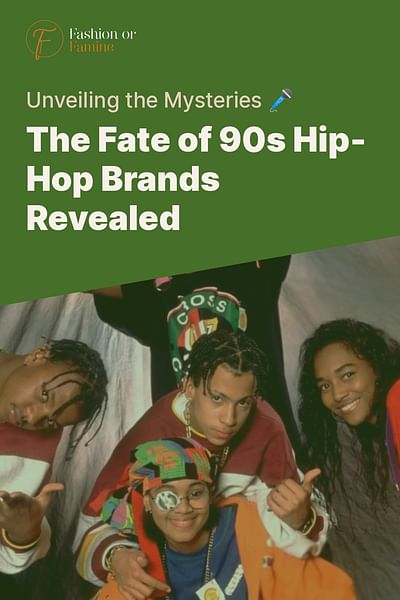 The Fate of 90s Hip-Hop Brands Revealed - Unveiling the Mysteries 🎤